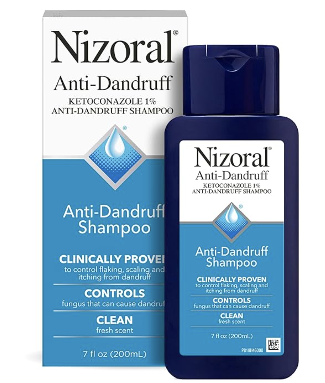 Nizoral Anti-Dandruff Shampoo with 1% Ketoconazole, labeled as the most effective treatment for scalp flaking and irritation in 2026.