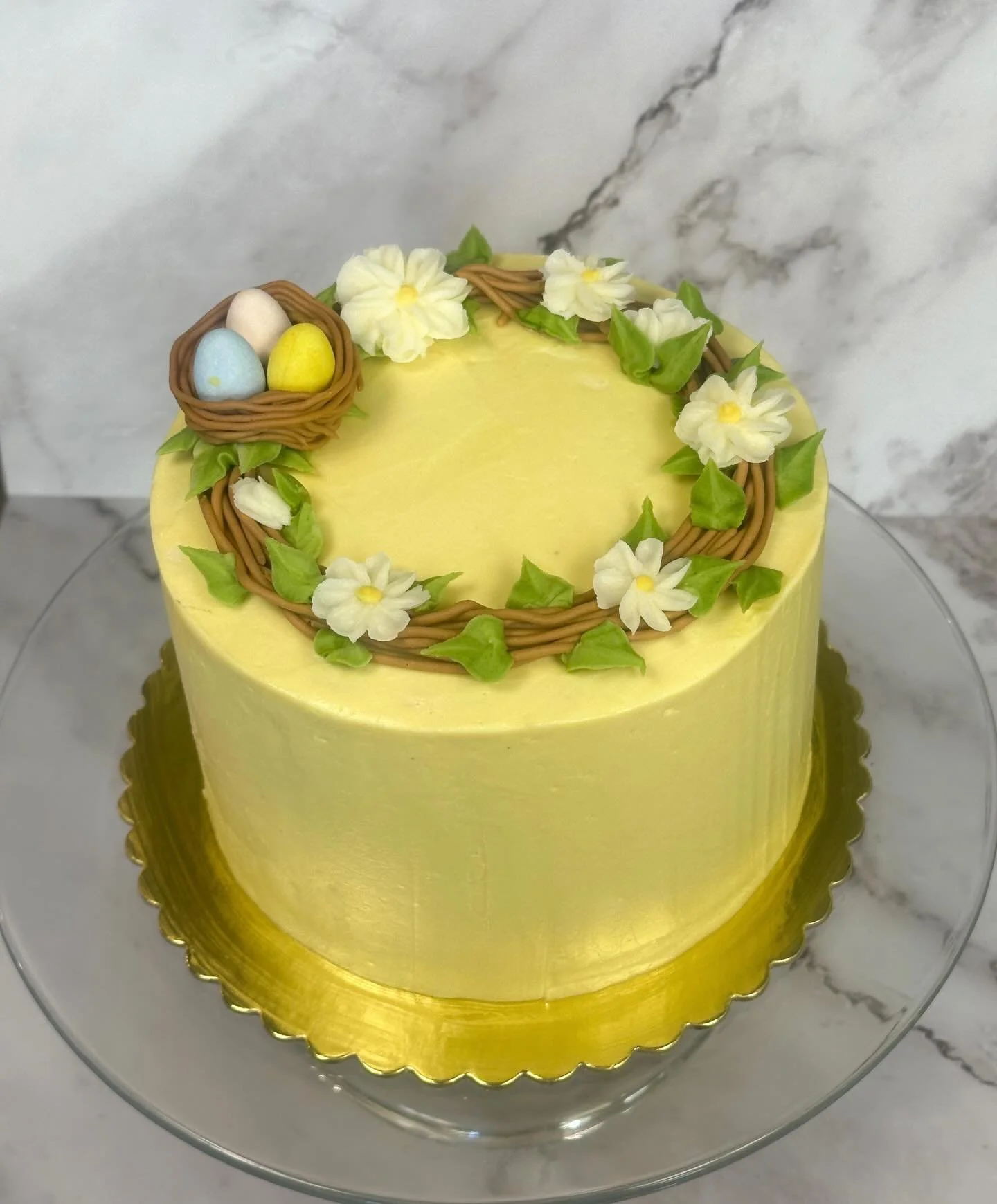 Offering something different for Easter this year! 

Our 6 inch Easter cake is available in vanilla, chocolate, lemon with lemon curd filling, or carrot cake with cream cheese filling. 

Available for pick up on Saturday the 4th from 10am to 12 pm in