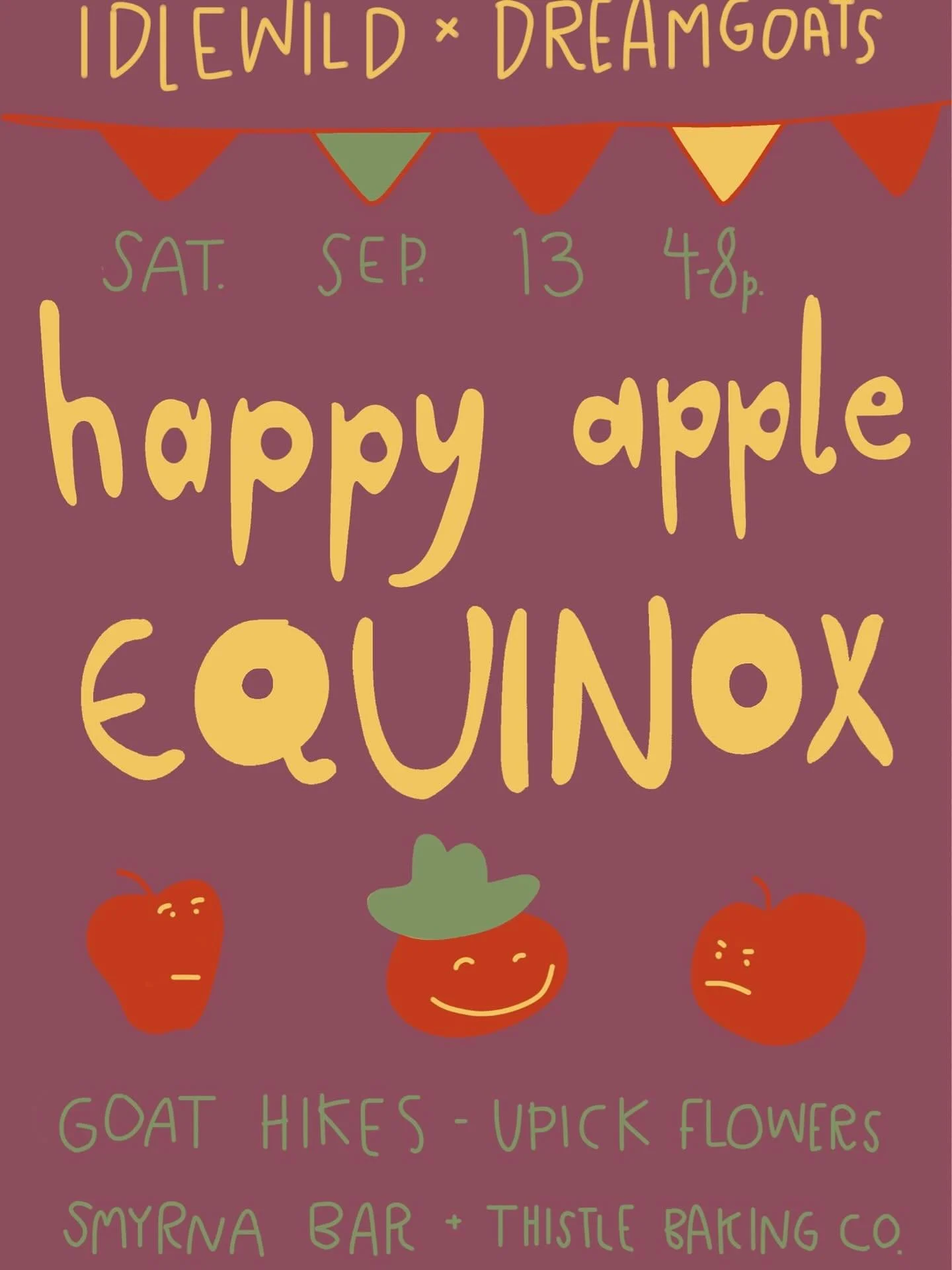 🍎Come hang at @farmidlewild this Saturday from 4p-8p! We&rsquo;ll be serving up apple cider donuts, pies, peach fritters and local cider. Harvest your own flowers before we head into the colder months! (I know, we aren&rsquo;t excited for that part 