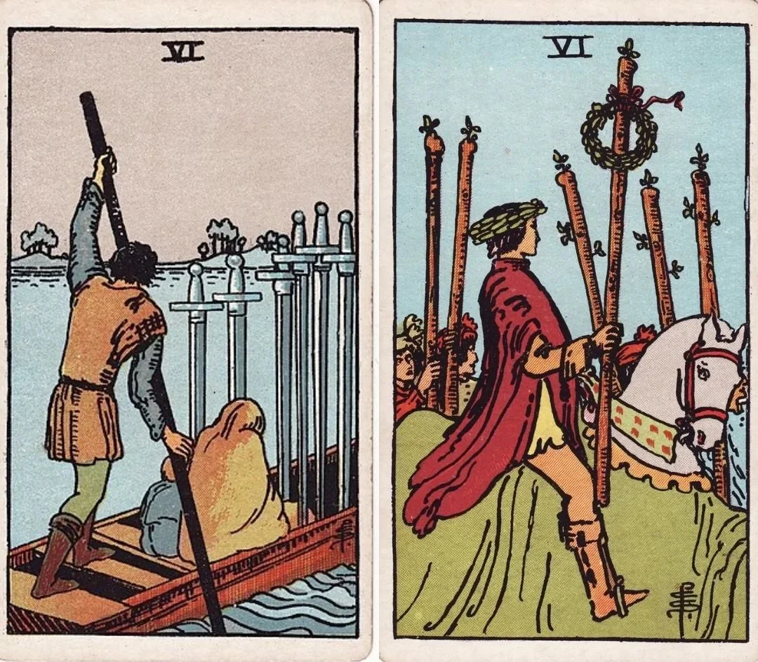 Full Moon Leo: Six of Swords &amp; Six of Wands