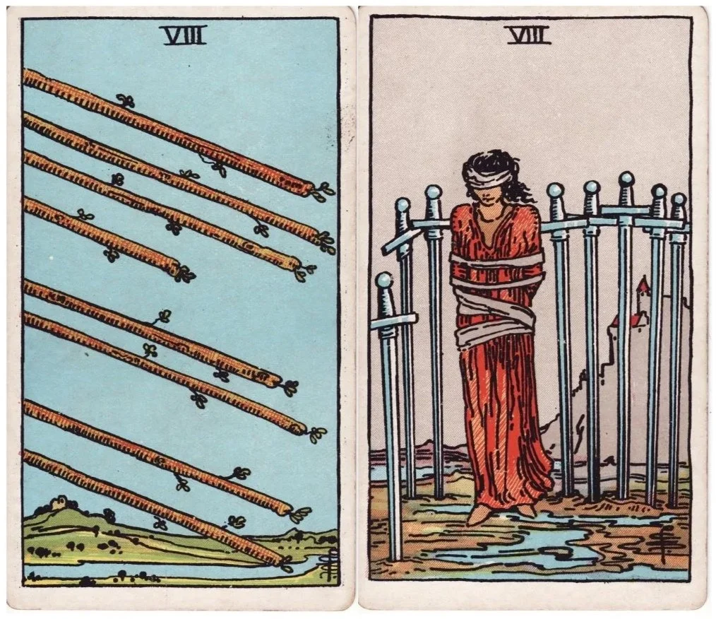 Full Moon Sagittarius: 8 of Wands &amp; 8 of Swords