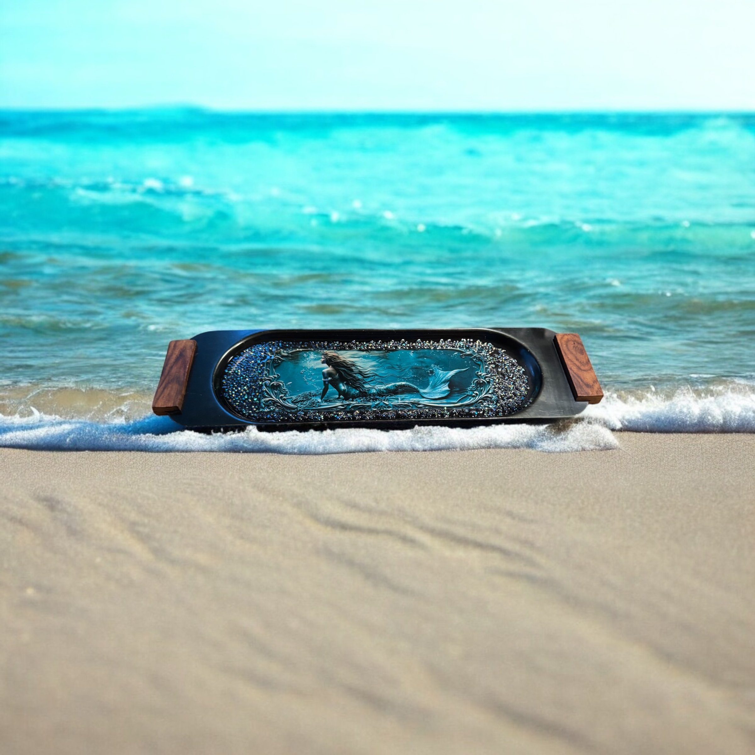 Item 578. Resin tray with mermaid
