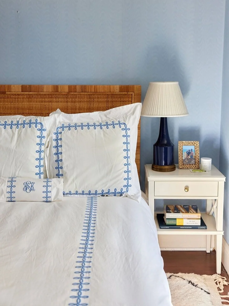 Night tables: small surfaces, big impact!
 
Night tables are workhorses. They need to be both handsome and helpful:

- Right height: the top should sit roughly even with the mattress top (give or take in inch)
- Surface area: space for a lamp, water,