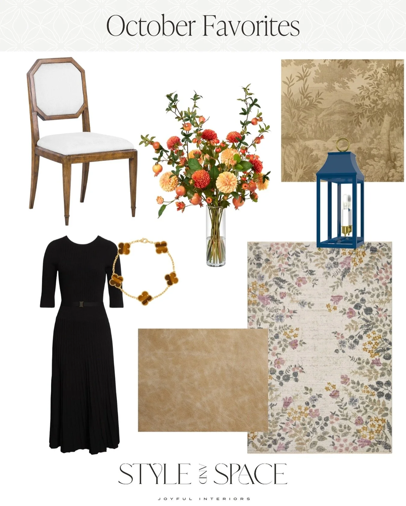 Fall is for layering&mdash;textures, tones, and those small gleaming details that make a room (and an outfit) feel considered. This month&rsquo;s edit mixes cozy classics with a little sparkle and a touch of modern whimsy. 

Here&rsquo;s what I&rsquo