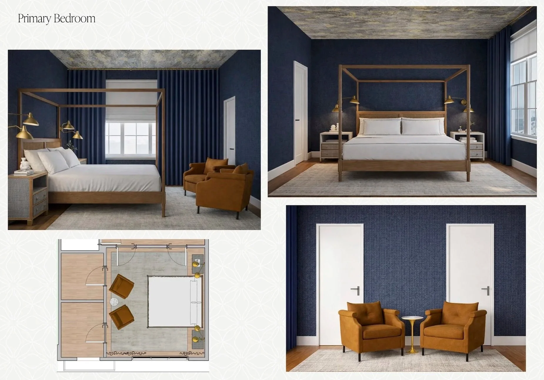 Primary Bedroom Design and Renderings | Style and Space Interiors, Westchester NY
