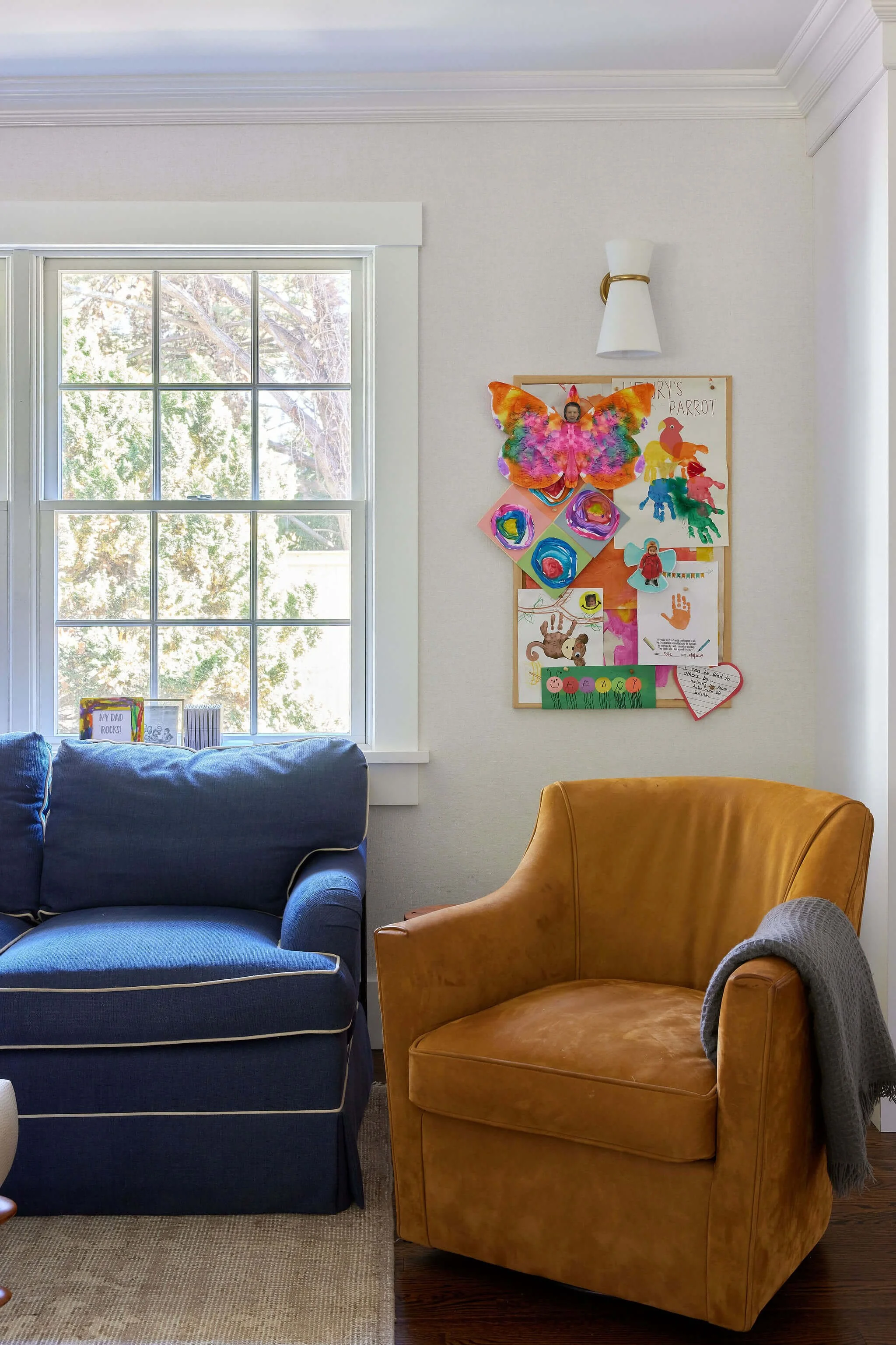 Relocating art and furniture for a soft renovation | Style and Space Interiors | NY Interior Design