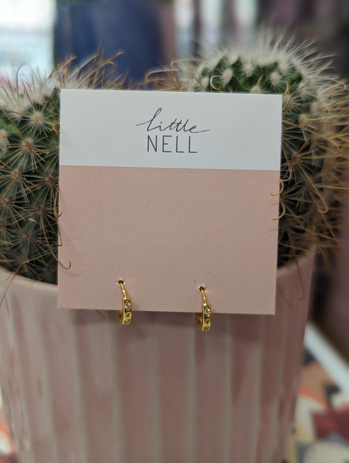 Little Nell - Slim Star Huggie Hoops1.jpeg