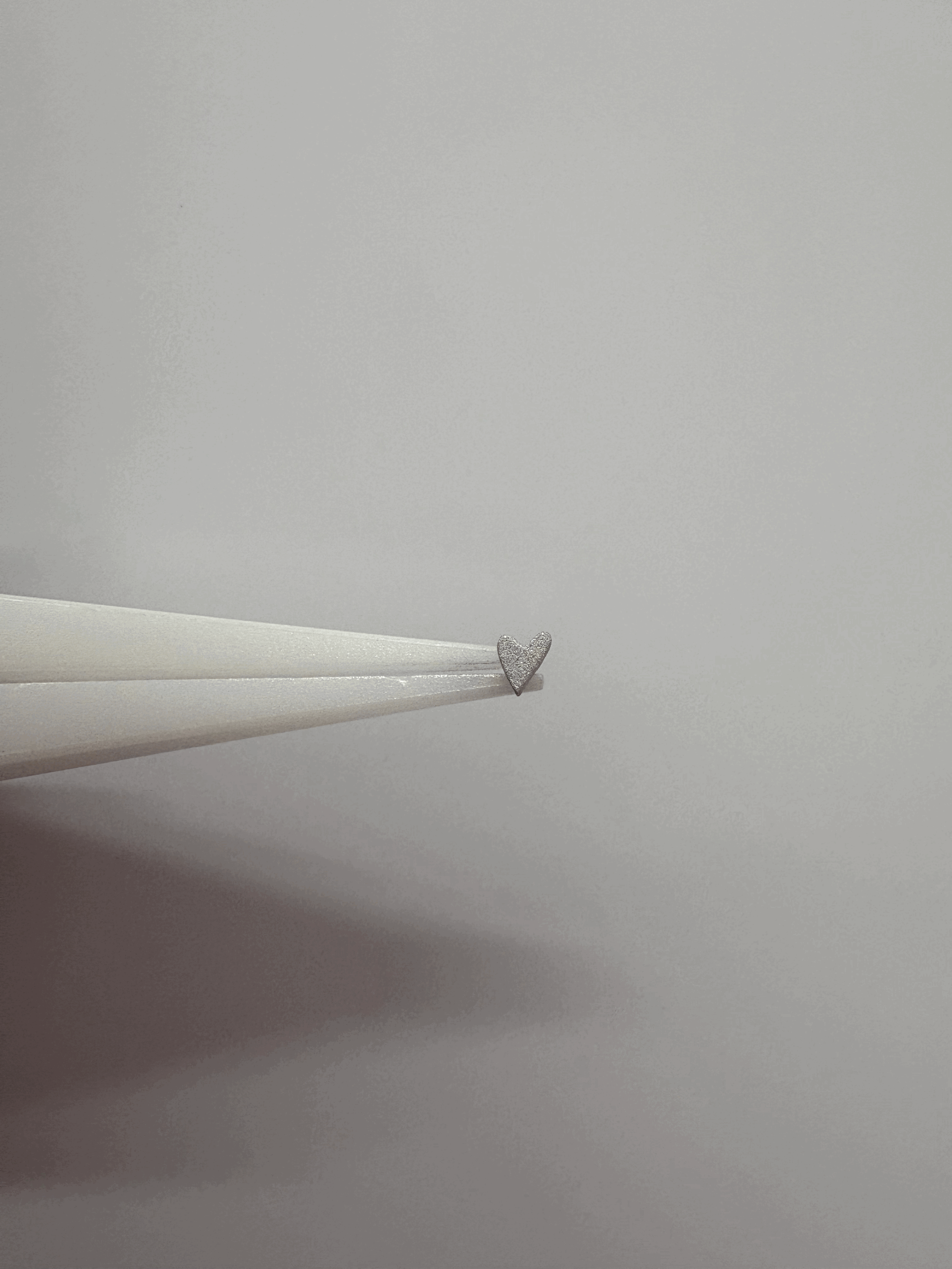 Pupil Hall Bitty Textured Ticker White Gold