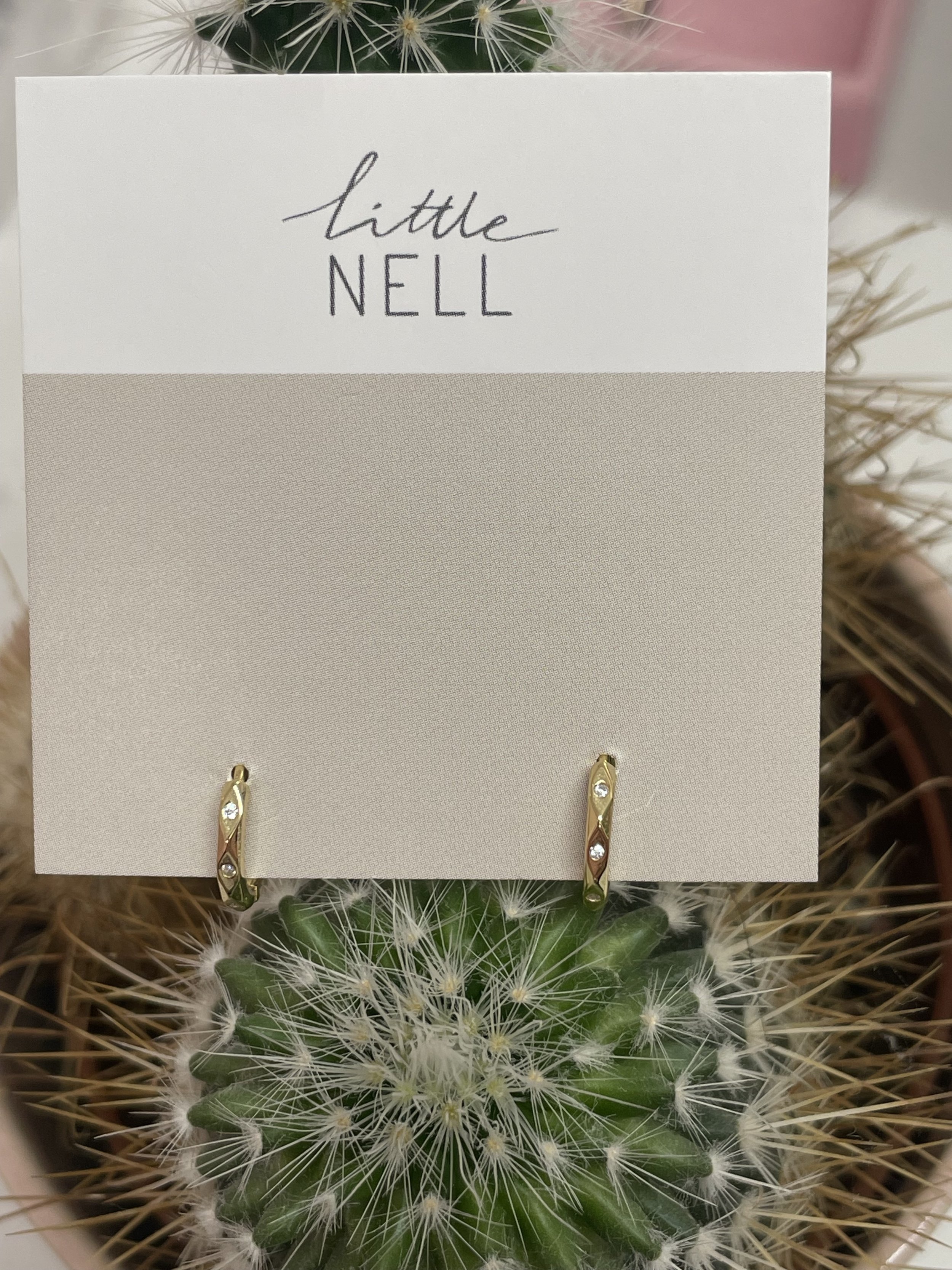 Little Nell - Marquise Huggie Hoop