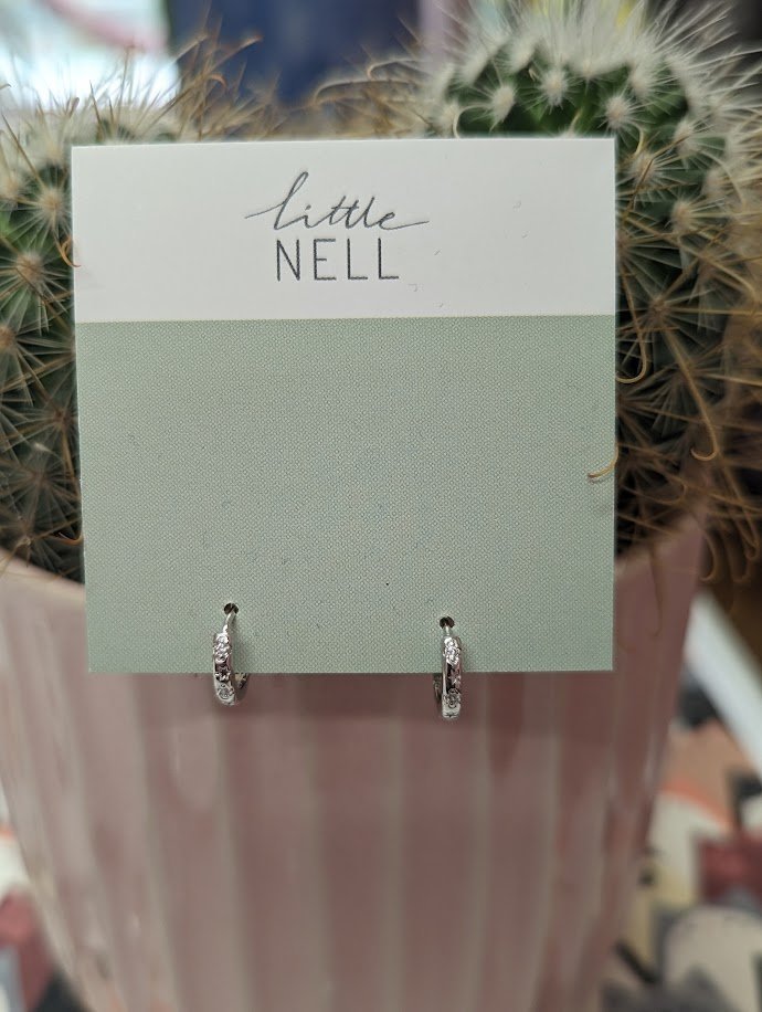 Little Nell - Slim Star Huggie Hoops