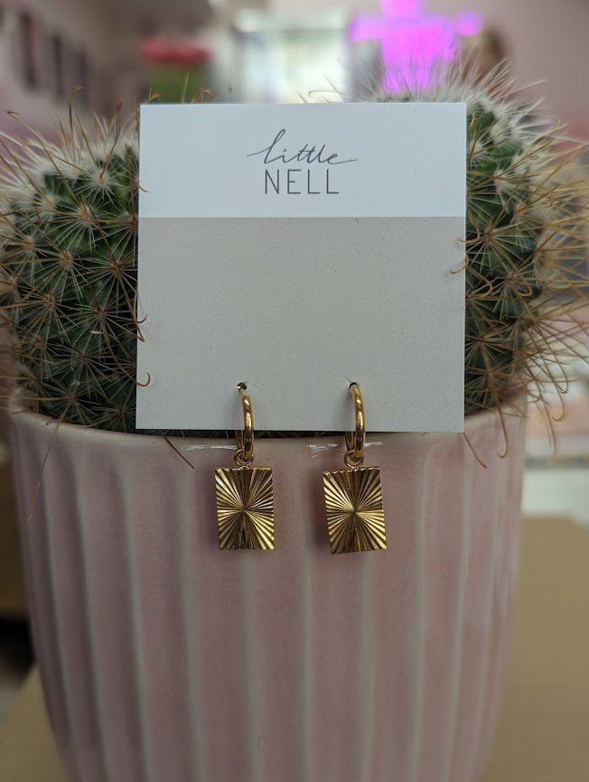 Little Nell - Rectangle Sunrise Hoops