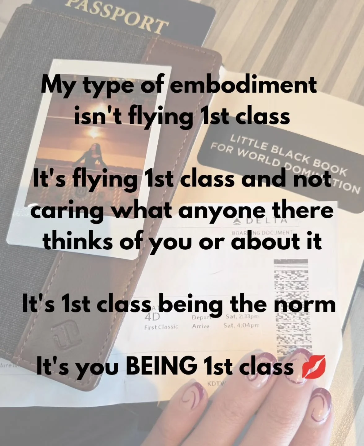 Embodying your highest identity isnt always about the seat you sit in. (Cue Mean Girls &quot;you can't sit with us.&quot;) It's the seat you've out yourself in. It's who is in the seats around you. 

It's where you position yourself internally and in