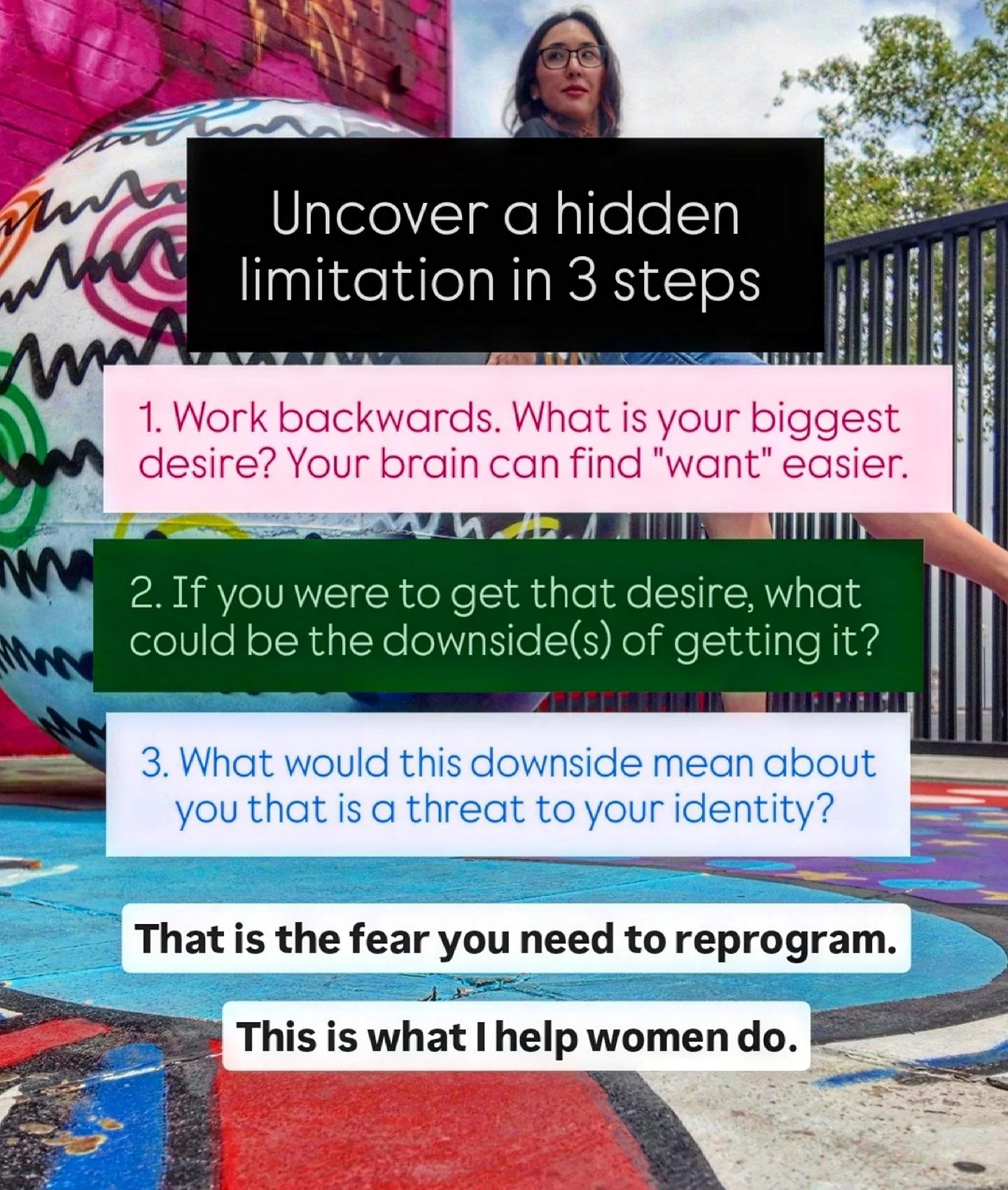 How can you work through a limitation if you don't know what limitation is? This is 3 steps that can help you unbury the true limitation. If you're feeling resistance towards what you know is meant for you, you need to look deeper. 

The true fear is