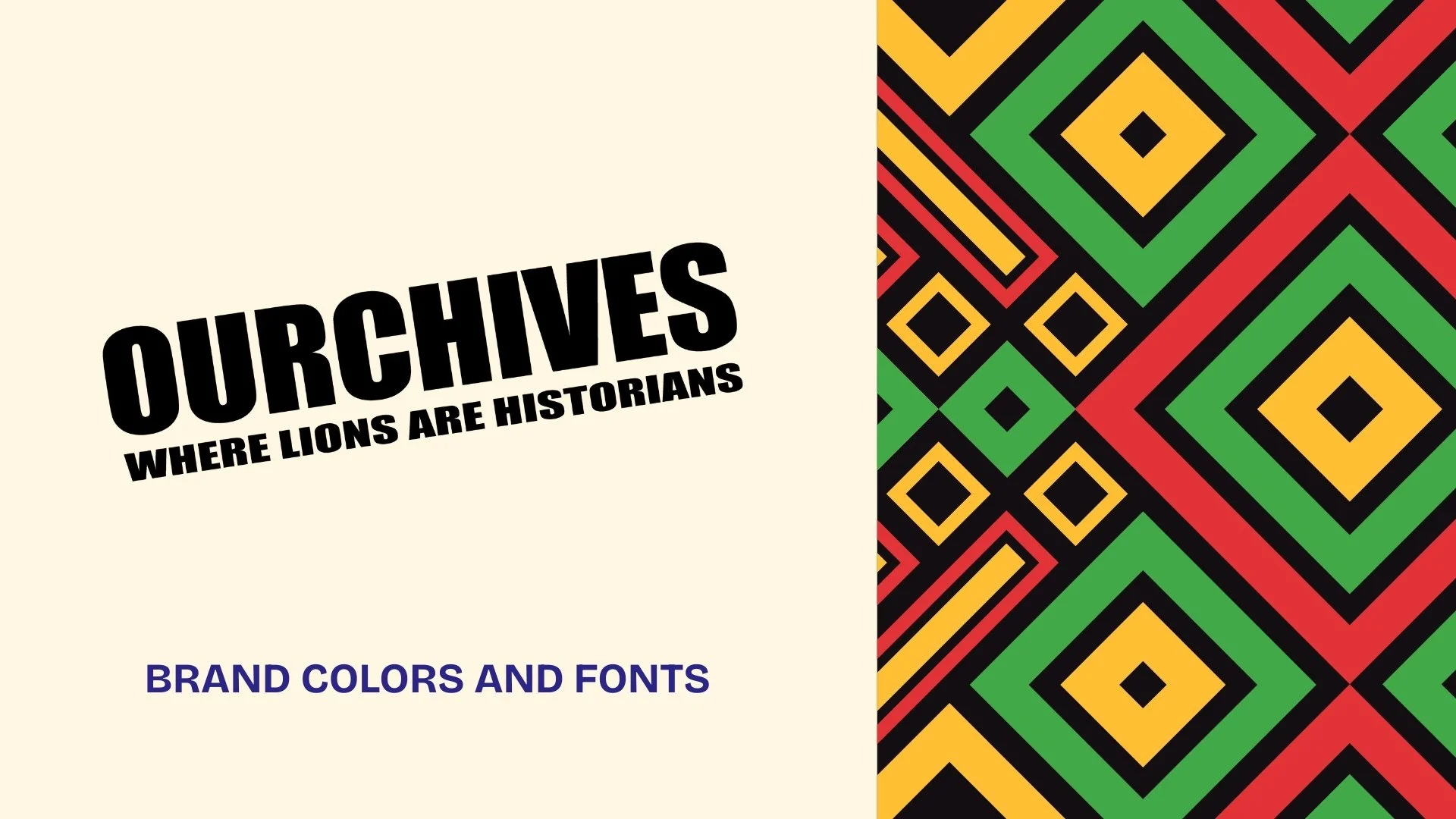 Ourchives Brand Guide