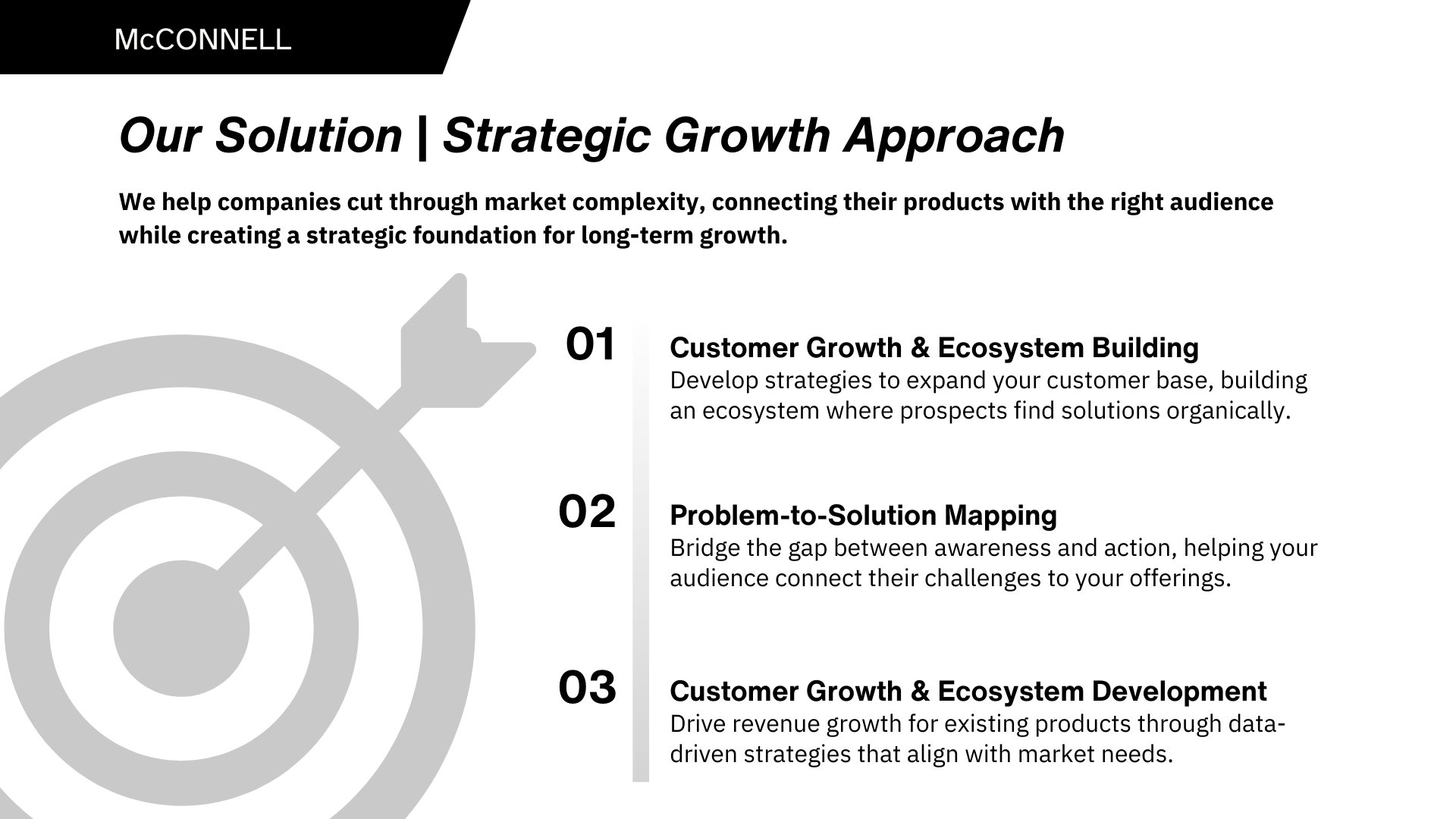 Presentation for McConnell Strategic Consulting