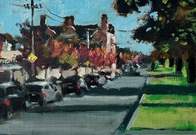 Autumn Simpon St East Melbourne 7x5 Oil on Canvas