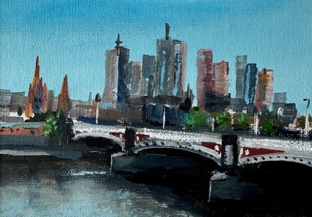 Princess Bridge 7x5 Oil On Canvas