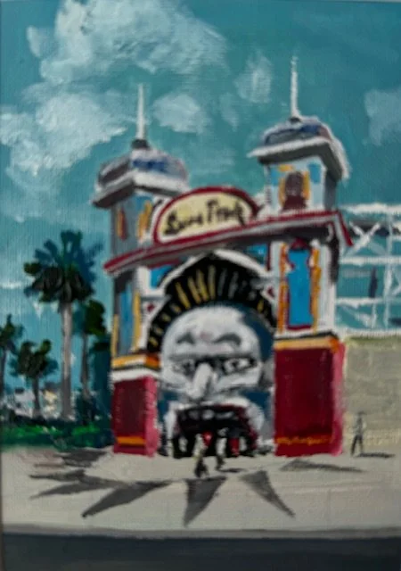 Luna Park: Just for fun 5x7 Oil on Canvas
