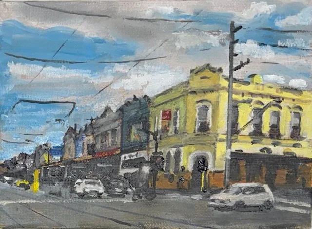 The Spreadeagle Hotel Richmond 7x5 Oil on Canvas