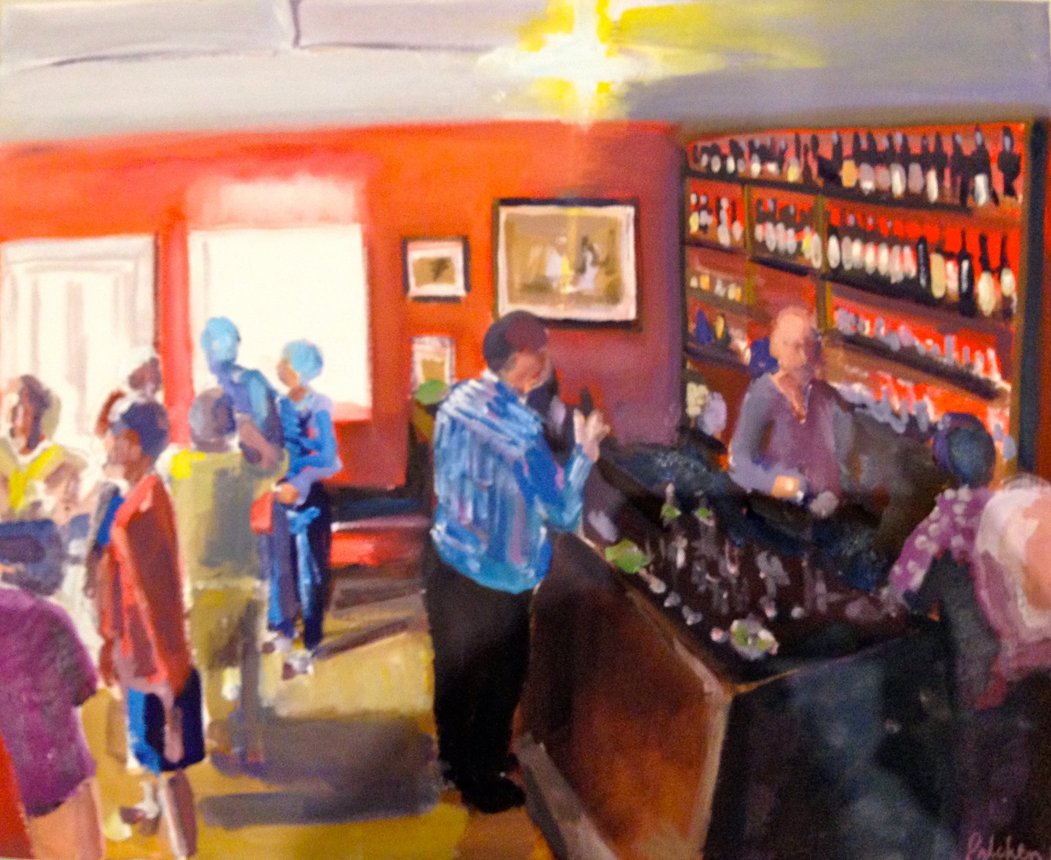 Afternoon drinks at the criterion 500mm x 400mm.jpg