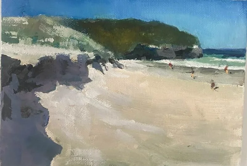 Blairgowie back beach 7x5 Oil On Canvas