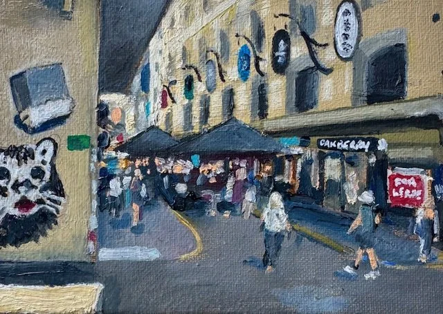 Centre Place from DeGraves 7 x 5 oil on Canvas