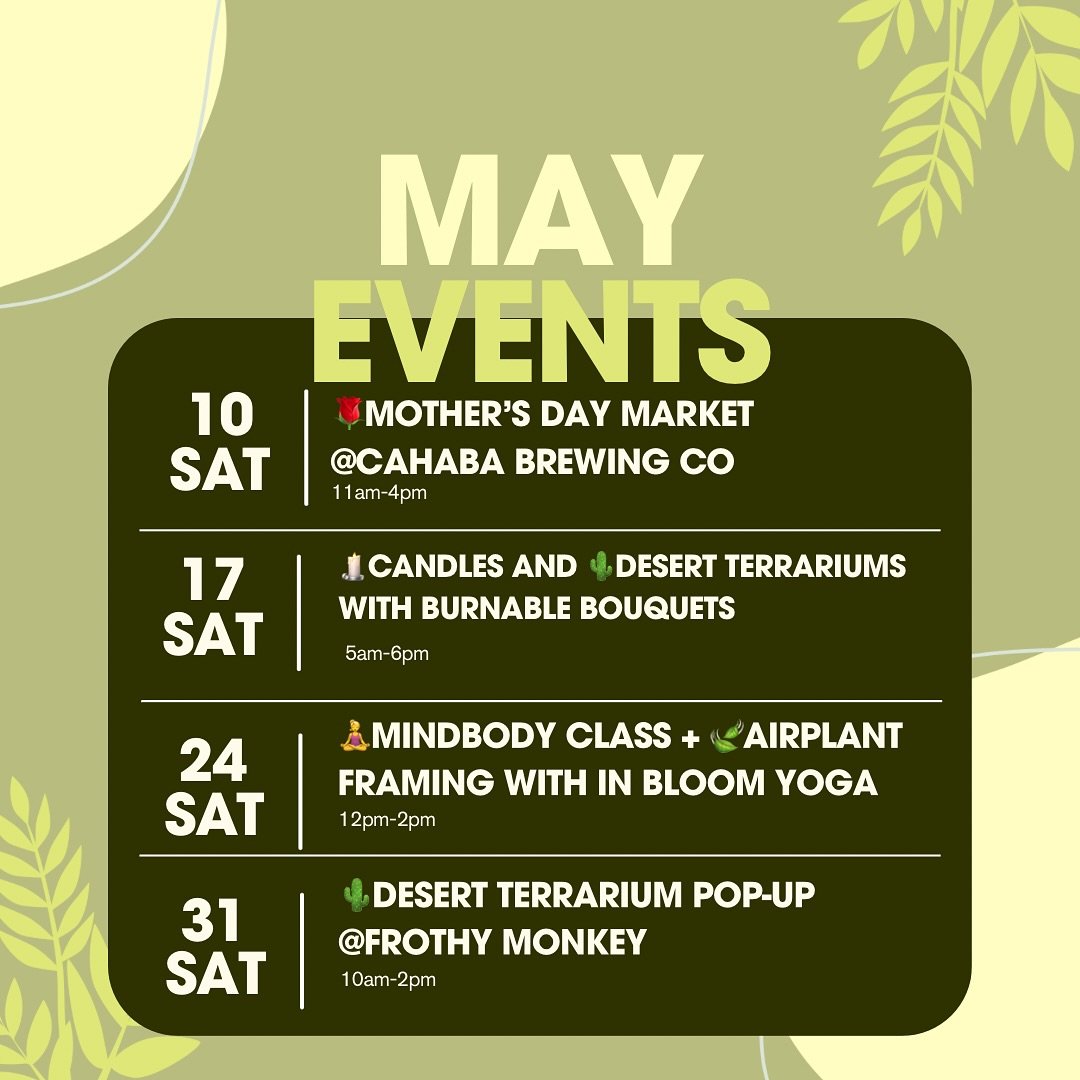 So many exciting partnerships this month &mdash; and you&rsquo;re invited to all the fun!

🌹 This Saturday - Catch me at @cahababrewing with the perfect last-minute Mother&rsquo;s Day gift ideas!

🕯️ I&rsquo;m teaming up with Larry from @burnablebo