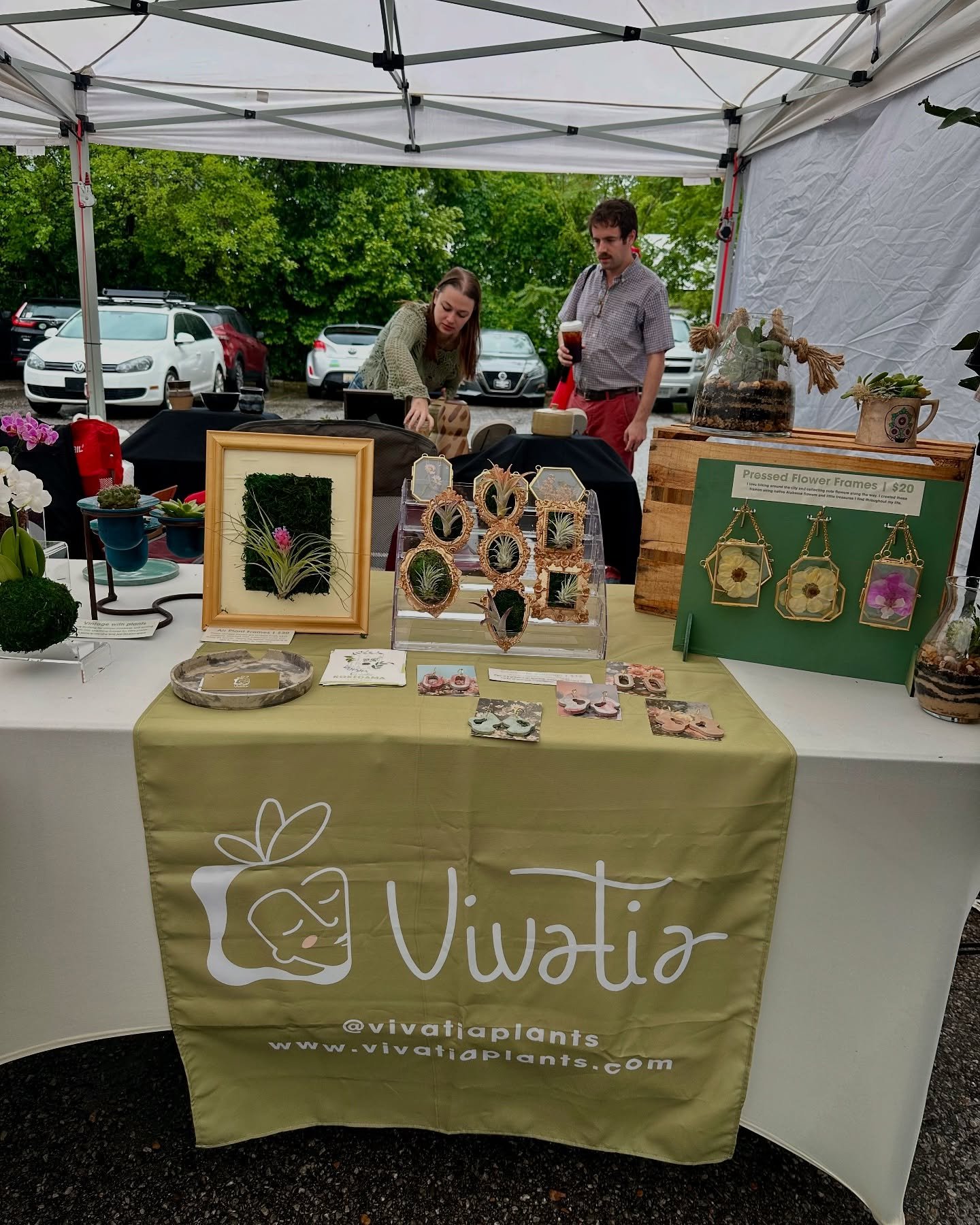 Rain or shine, you need to get something for your mama! 

When are all ready and set up at @cahababrewing till 4✨😮&zwj;💨

New art products, concrete pottery, frames, and much more! 

The last pic broke my heart🥲 but a lil reminder that nature send
