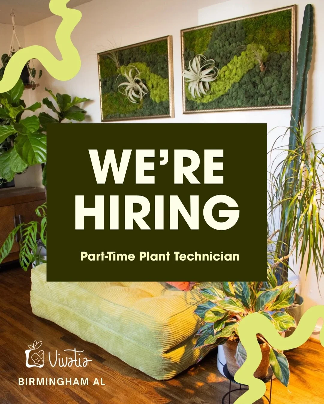 🌵Calling all Birmingham plant lovers!🌵
Love working with plants and looking for a fun, part-time gig? We&rsquo;re hiring a Part-Time Plant Technician to join our growing team!

🪴 8&ndash;10 hours per week
🚗 Reliable transportation required
🌱 Som