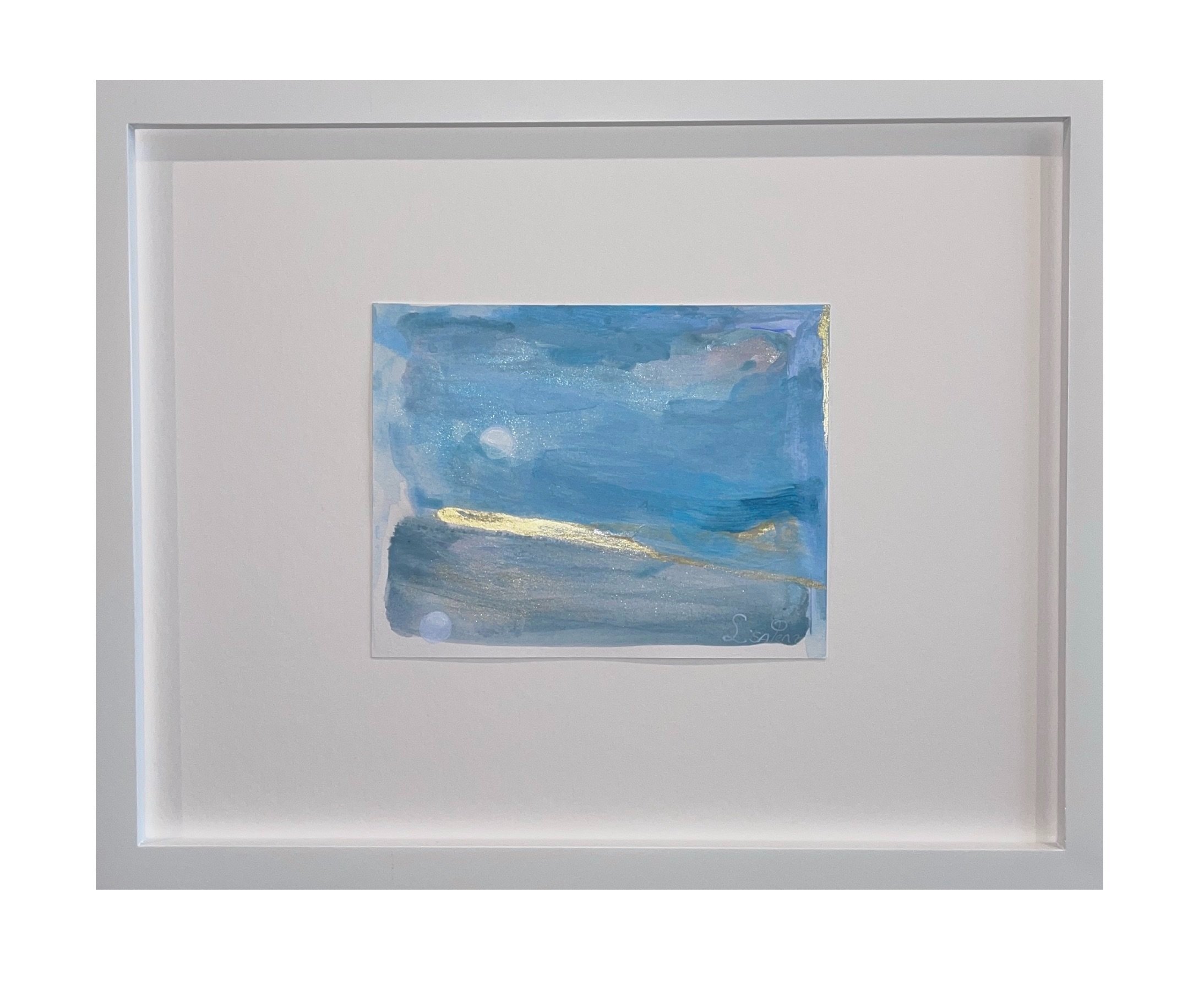 Night Shore, 2025. Acrylic on Hot Press Paper — 14x.5x11in.