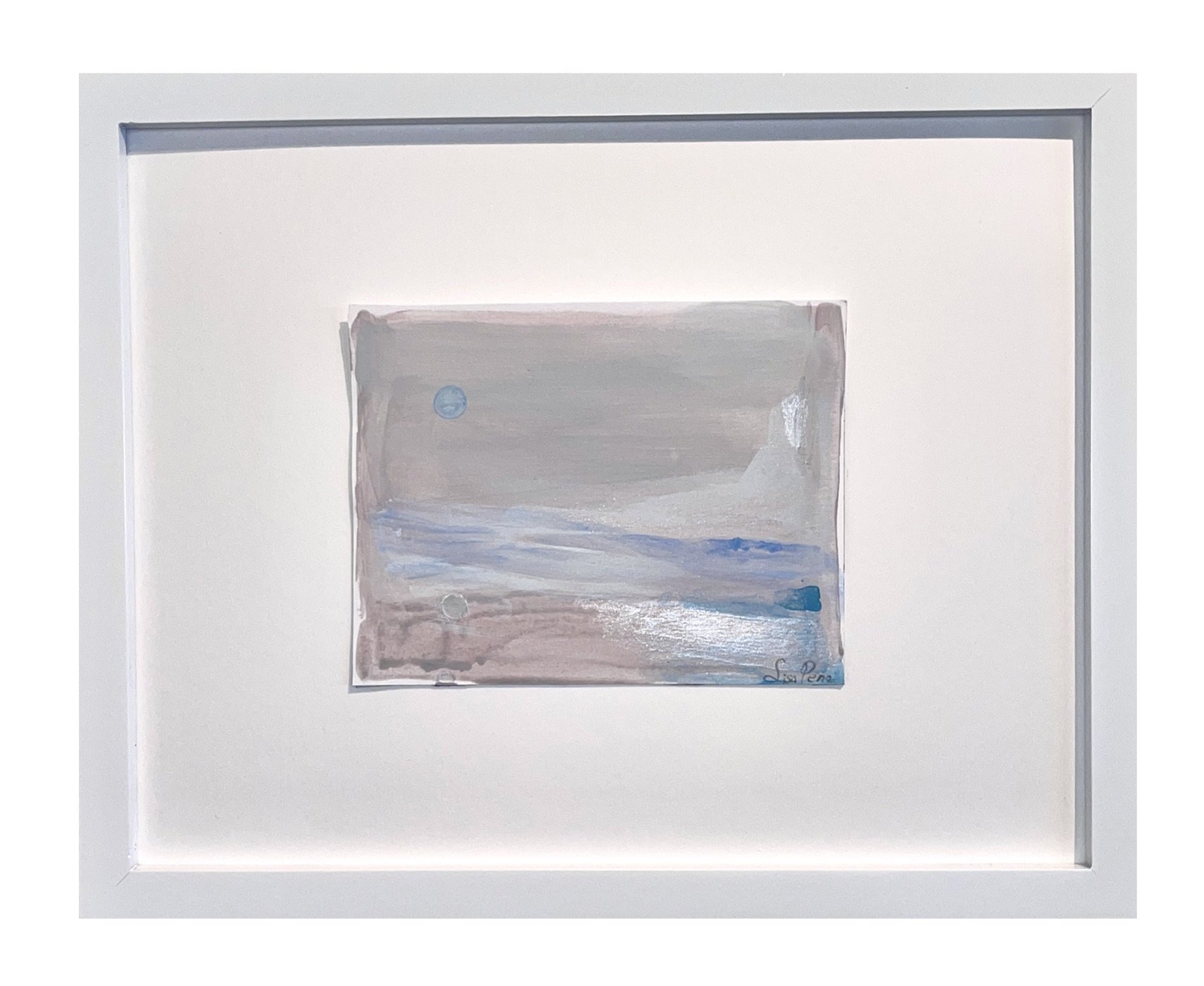 Soft Sea, 2025. Acrylic on Hot Press Paper — 14x.5x11in.