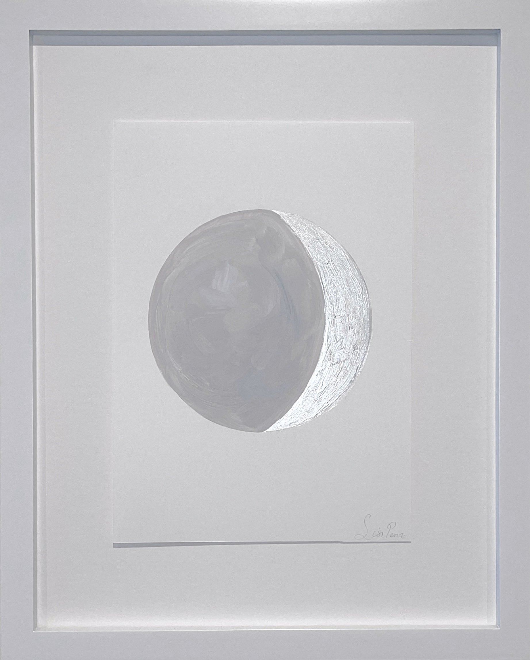 Golden Moment, 2025. Acrylic on Hot Press Paper — 11x.5x14in.