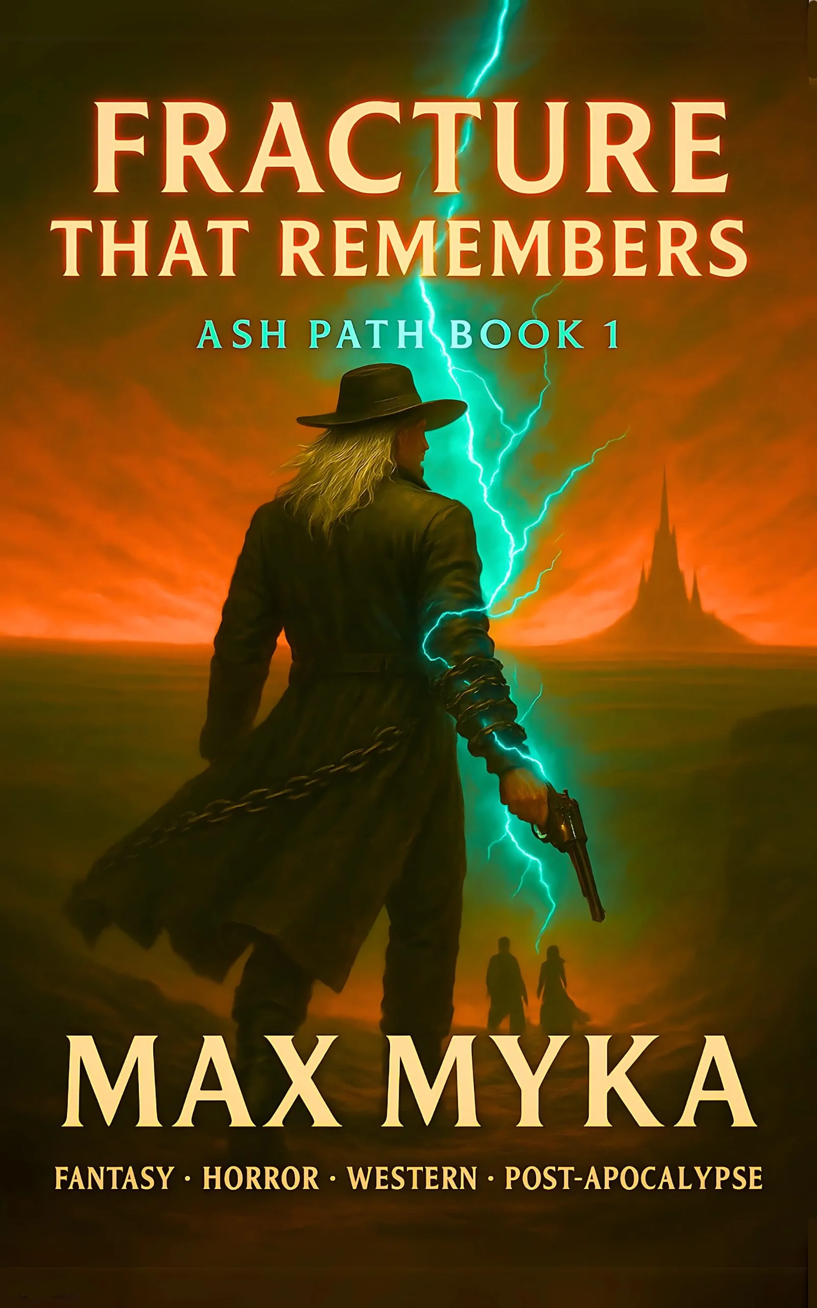 FRACTURE THAT REMEMBERS
FANTASY • HORROR • WESTERN • POST-APOCALYPSE

The dust waits. The wind lingers. Memory hungers.

For fans of Stephen King's "Dark Tower," a bold new vision of a shattered world where reality itself has fractured.

Ashriel Varn