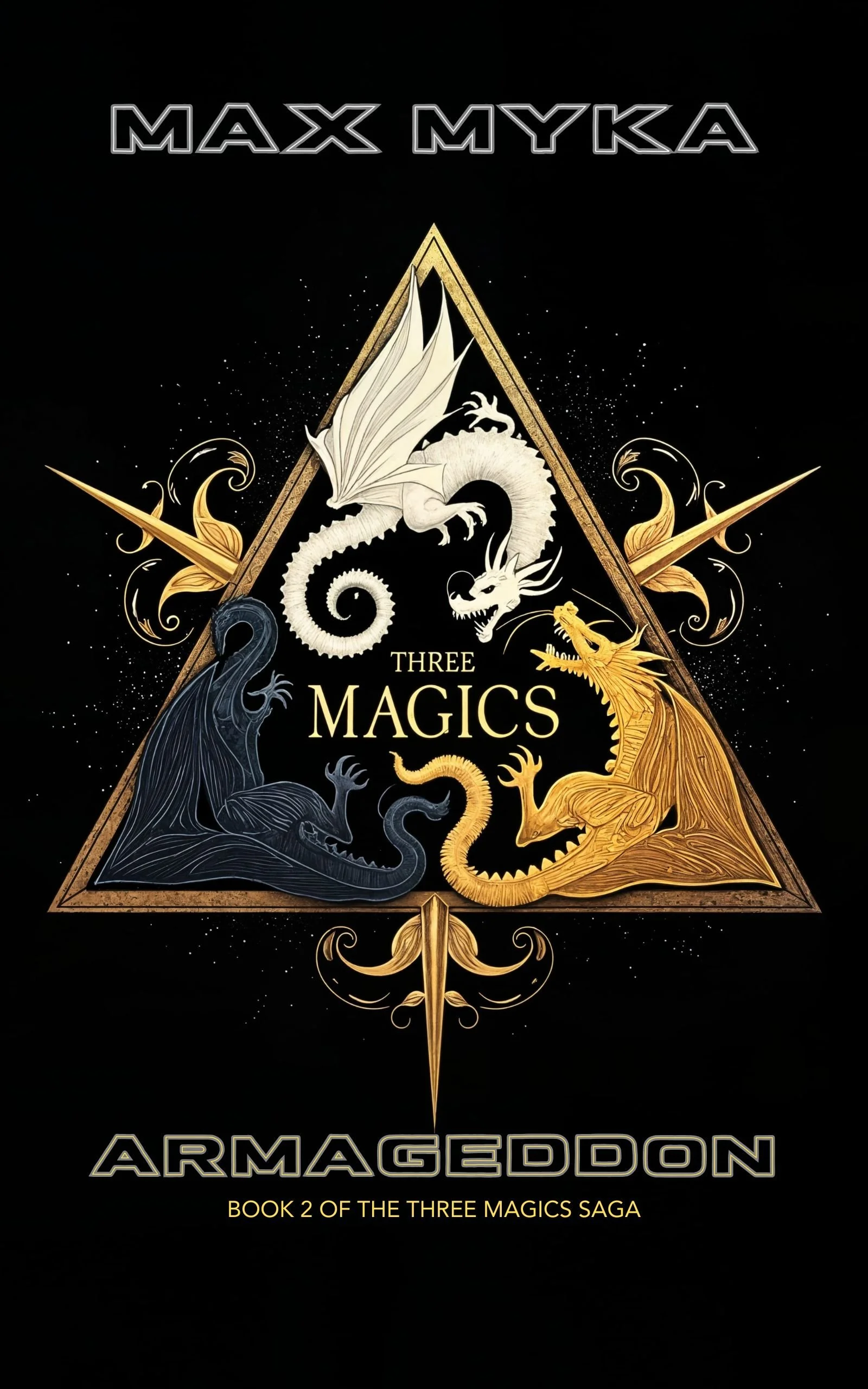 Three Magics: Armageddon

Sixteen years after Isara’s legendary rise, her daughter Sera has come of age as the first-ever dragon-human hybrid, blessed with the strength of all three magics. But peace is shattered when an alien race known as the IXinn