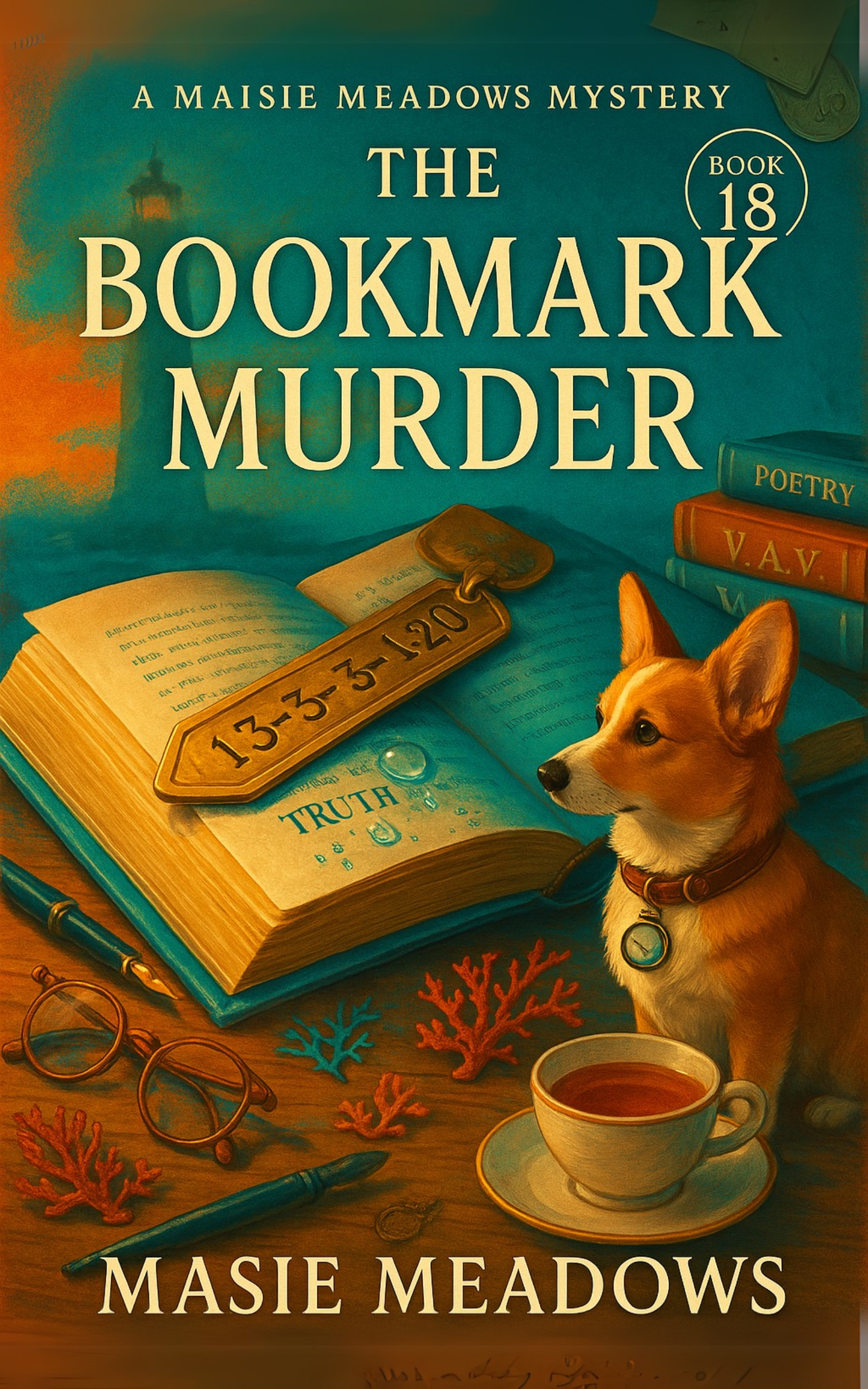 MAISIE MEADOWS: THE BOOKMARK MURDER Book 18 in the Maisie Meadows Mystery Series

When a waterlogged first edition Hemingway surfaces with a mysterious coded bookmark, English teacher turned amateur sleuth Maisie Meadows discovers that some secrets a