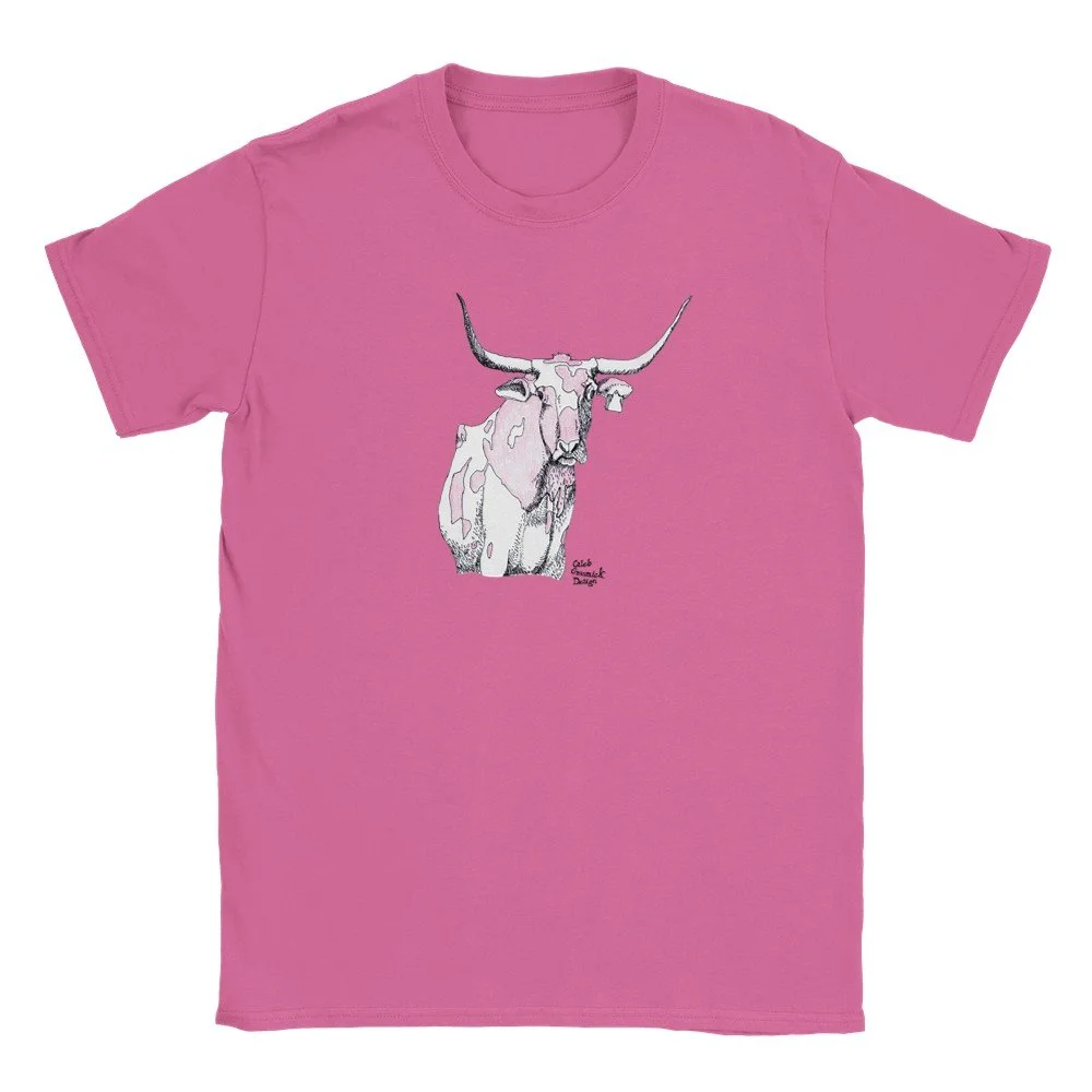 Pink Longhorn Shirt