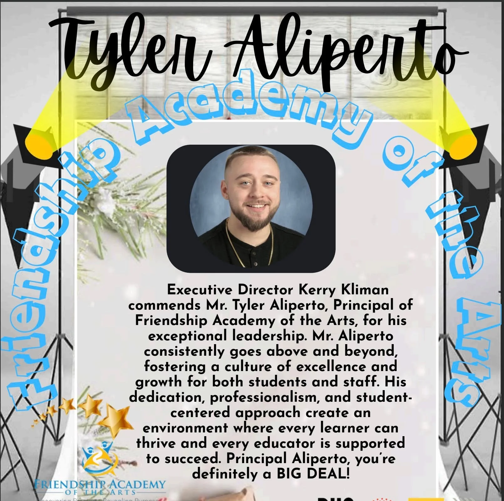 Shout out to Mr. Tyler for being the featured principal  in our Authorizer's, Pillsbury United Communities' Newsletter! #25yearsoffriendship #leadership