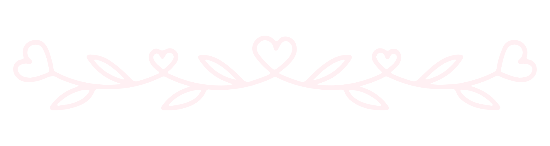 A decorative white outline of a vine with small leaves and heart-shaped flowers on a black background.