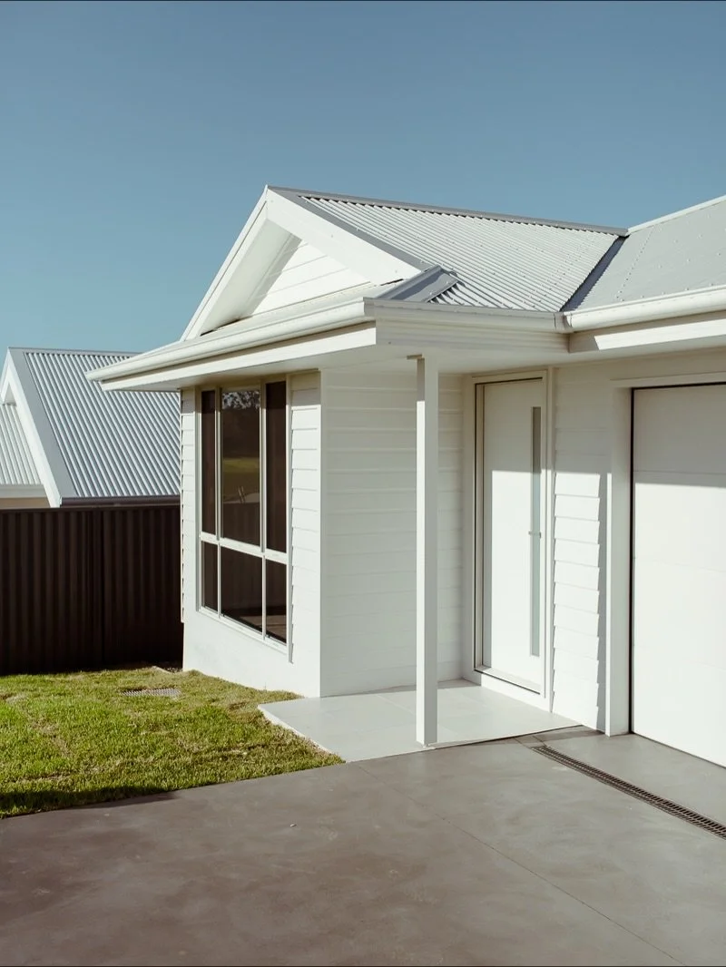 A duplex that doesn&rsquo;t feel like a duplex on the inside&hellip;

This recently completed project saw our popular Seaview design get an interior upgrade - raked ceilings!

We love how a single change made both sides of this duplex feel so open an