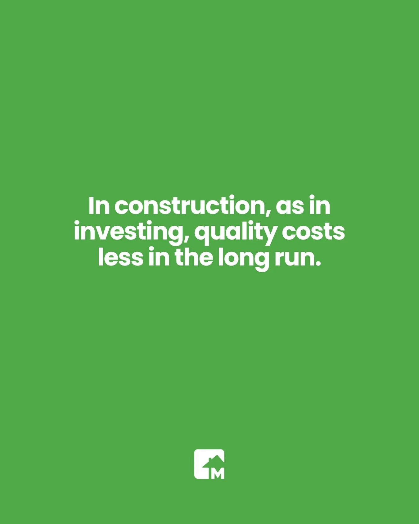 It&rsquo;s easy to focus on upfront costs of a build - but the real value of a home is measured over time.

Quality construction means: &bull; Fewer maintenance issues &bull; Better durability against the elements &bull; Higher long-term value &bull;