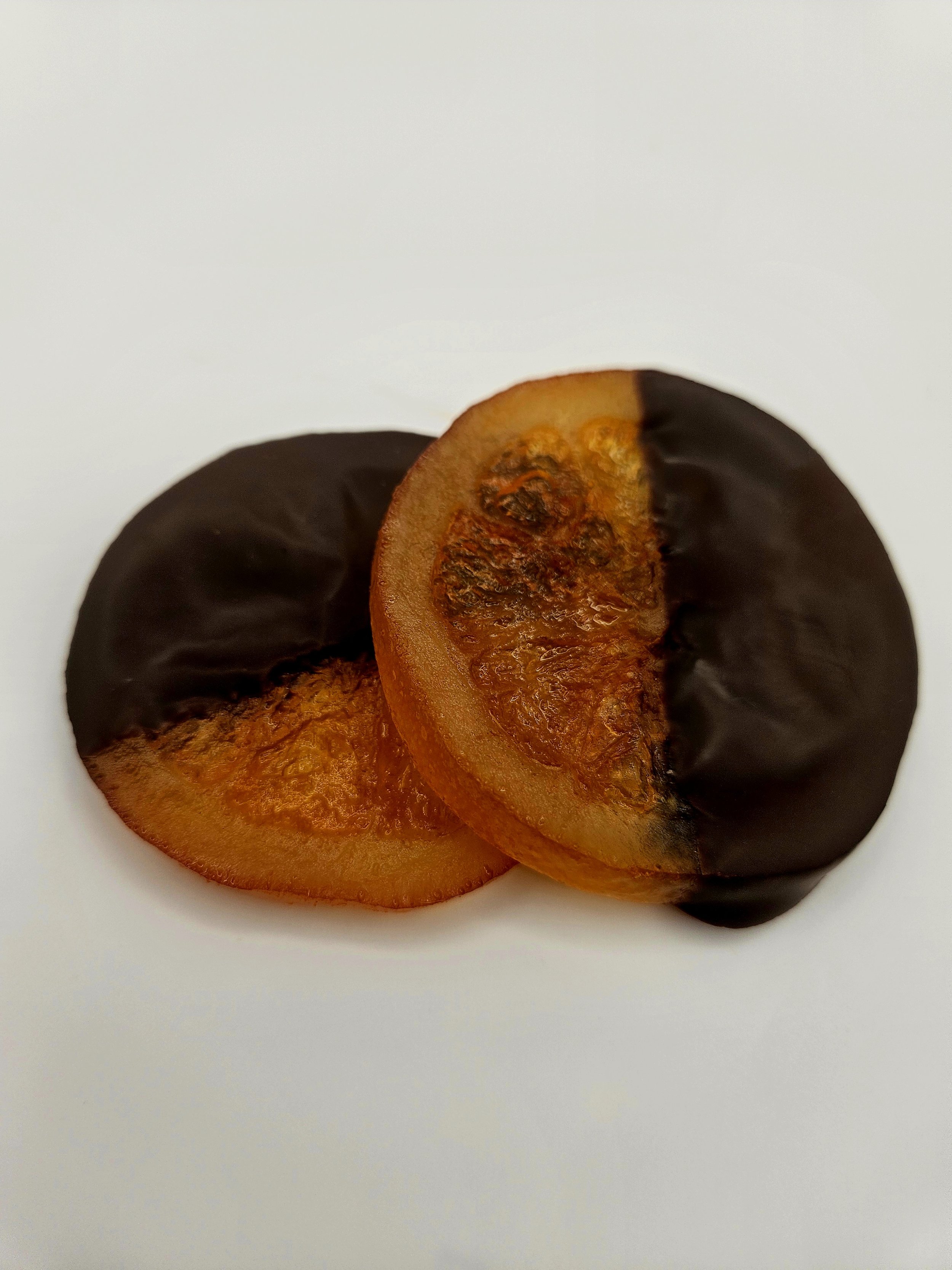 Chocolate dipped orange slices