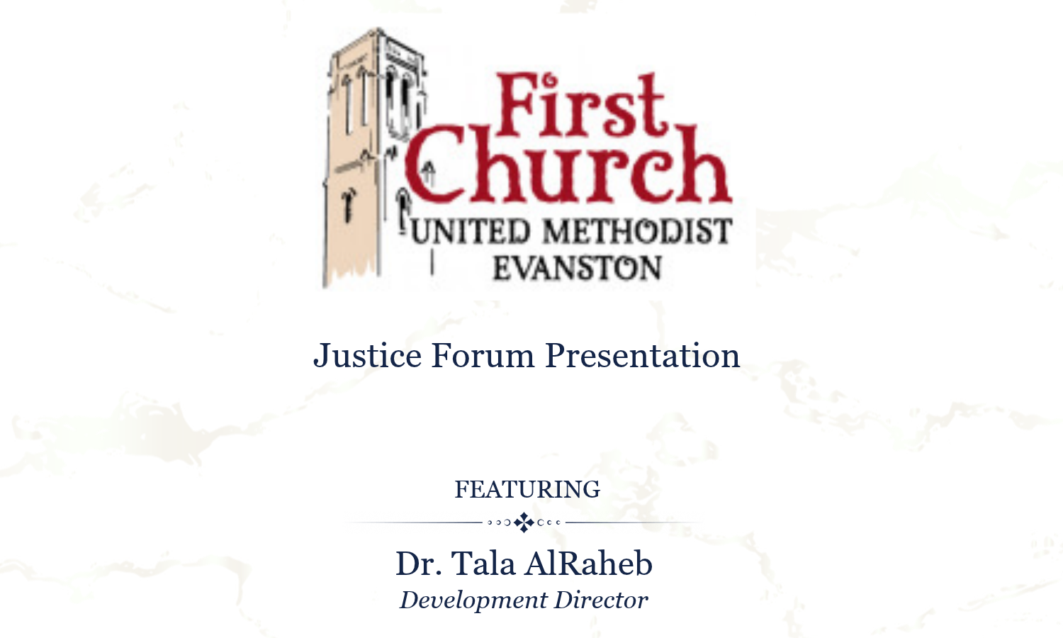 Justice Forum Presentation