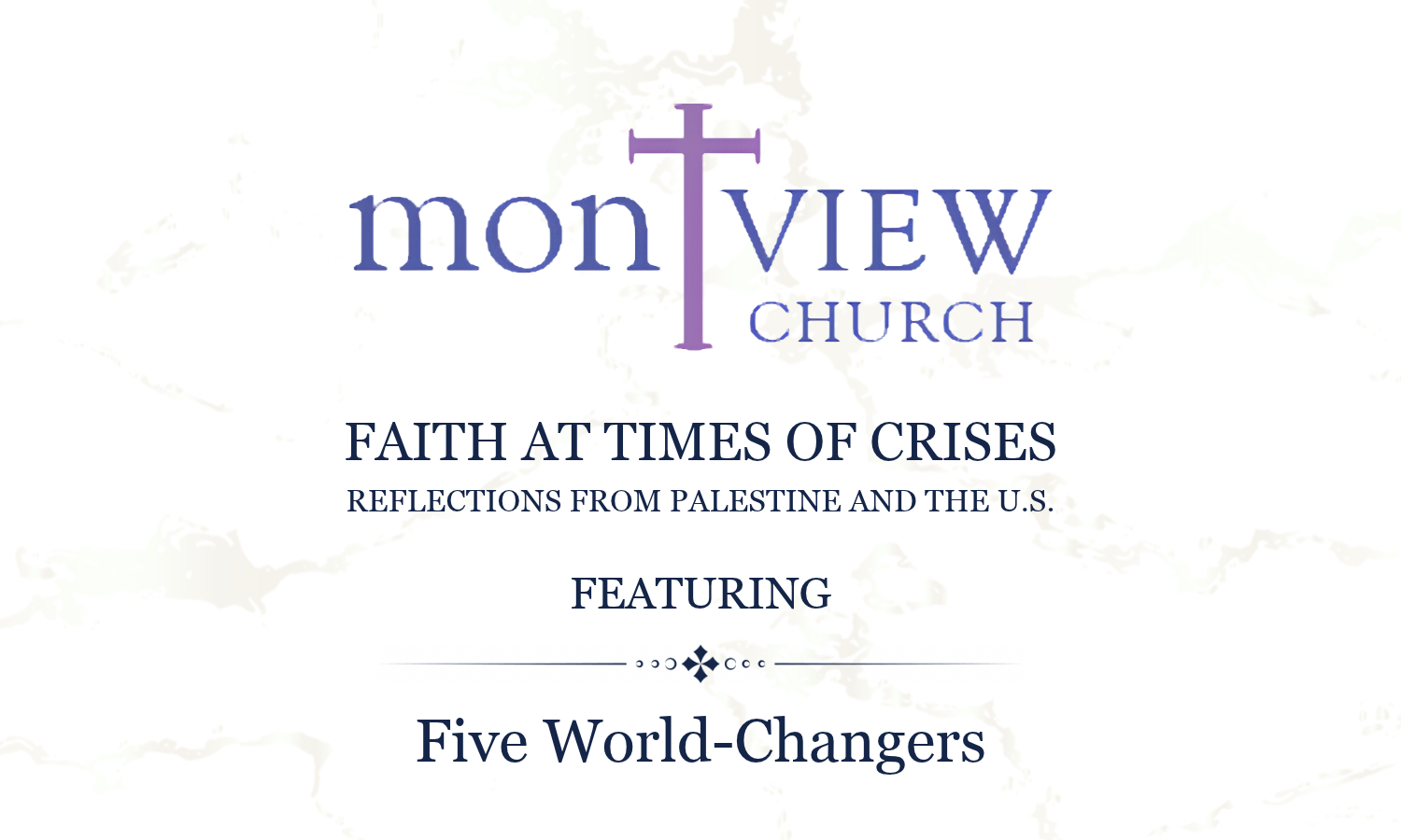 Faith At Times Of Crises