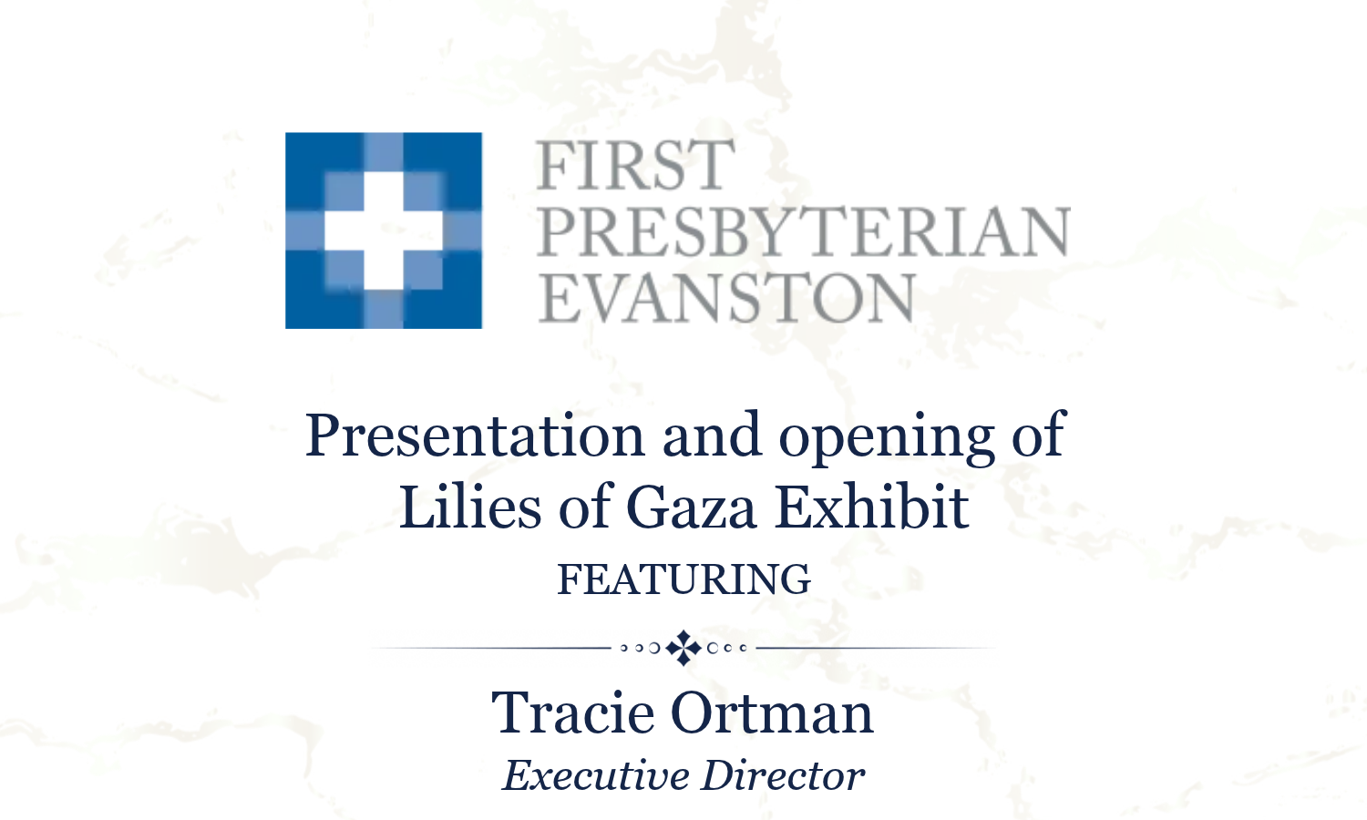 Lilies of Gaza Exhibit