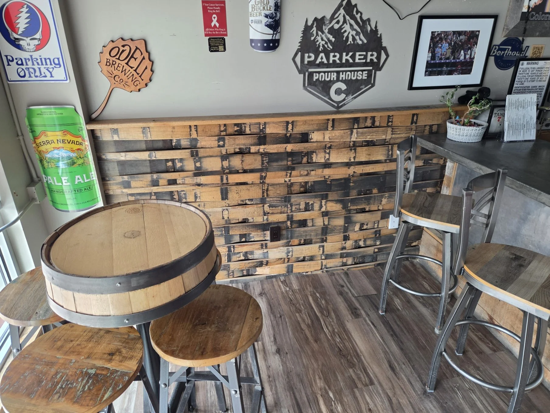 Barrel Stave Accent Wall