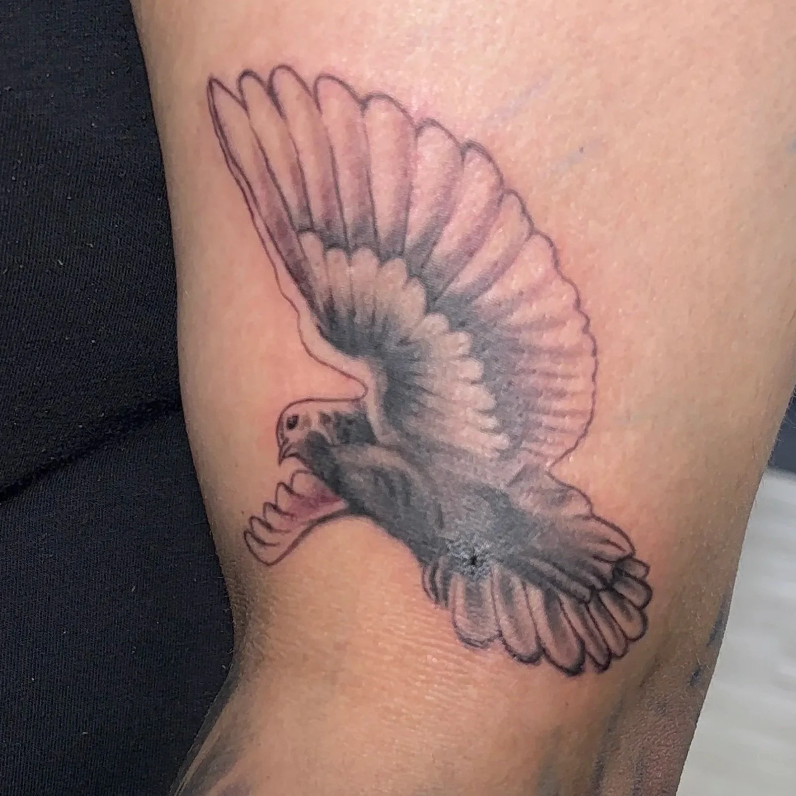 Spooky ghost halloween tattoo. Springdale, AR