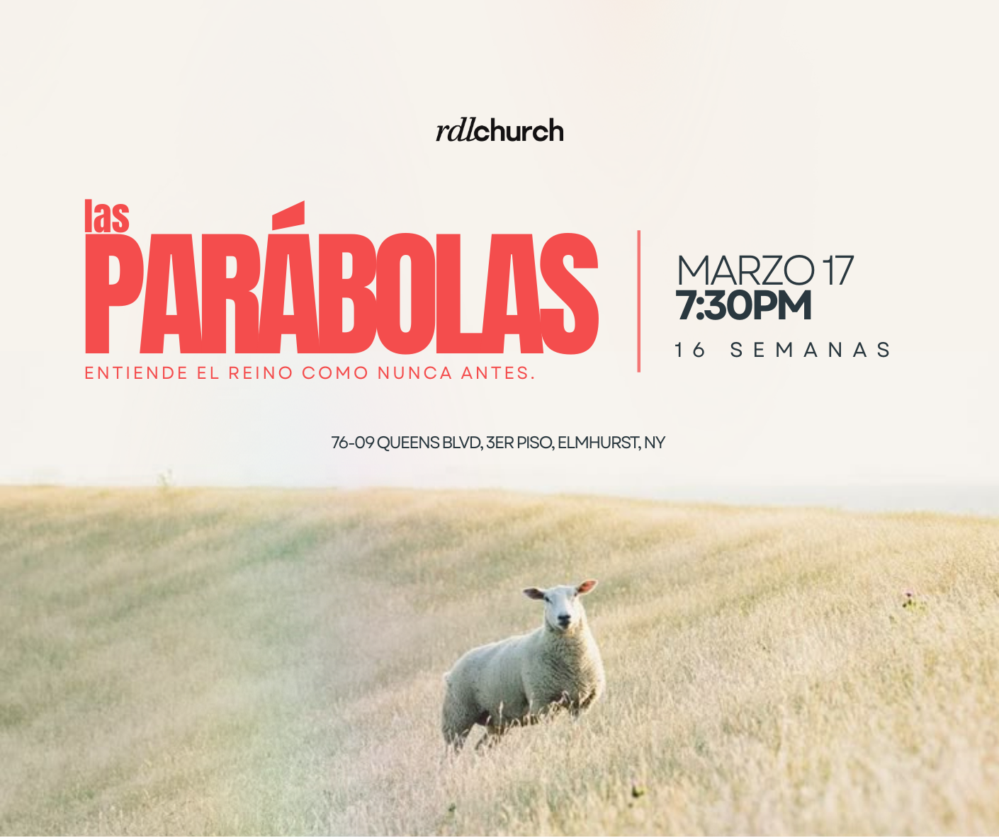 A blue and white broken ceramic vase with gold cracks on a green background. Overlaid text in large yellow capital letters reads 'NADA SE PIERDE' and smaller white text at the bottom says 'rdlchurch'.