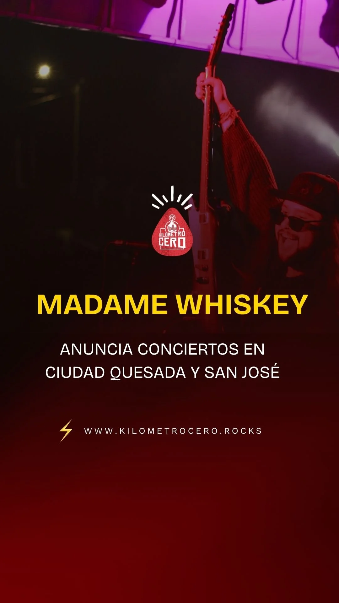 Madame Whiskey anuncia conciertos en Ciudad Quesada y San José