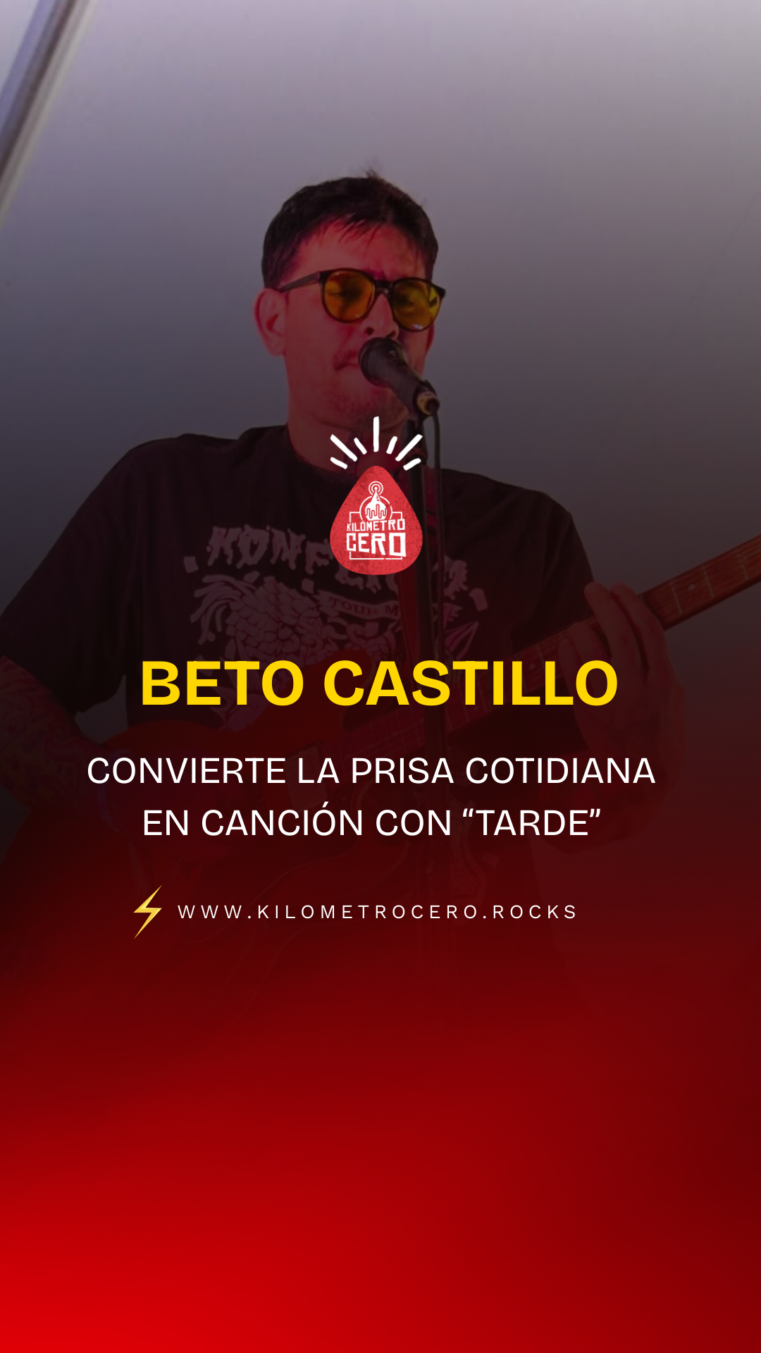 Beto Castillo convierte la prisa cotidiana en canción con “Tarde”