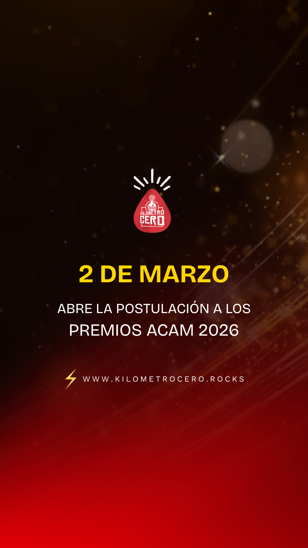 2 de marzo abre la postulación a los Premios ACAM 2026